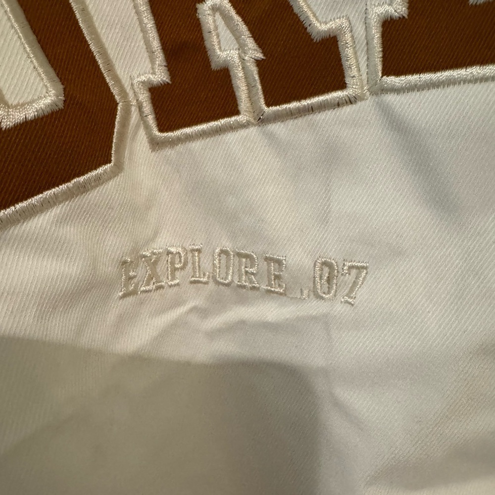White and Brown 'DREAMS' Jacket - Picture 3 of 7